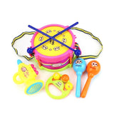 Kids' 5-Piece Drum & Trumpet Band Set - Educational Toy image 1