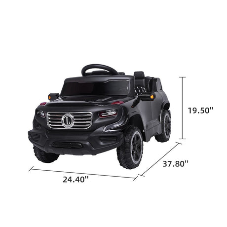 Car Toy Electric Vehicle with Remote Control, Horn, Radio, USB Port, AUX, Spring Suspension, Opening Door, LED Light image 13