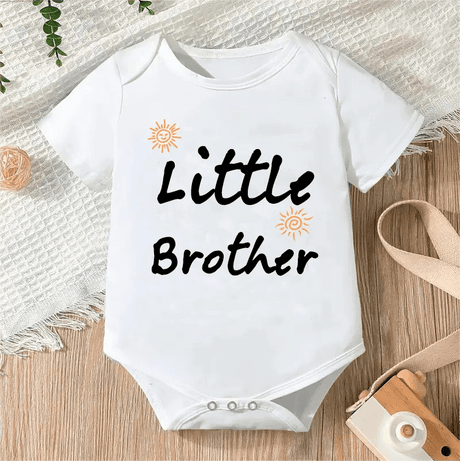 Newborn Letter Print Romper - Unisex 0-12M image 10