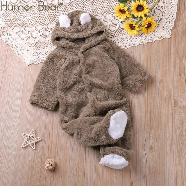 Autumn Cartoon Long-Sleeve Romper: Toddler Kids Playsuit 0-24M image 0