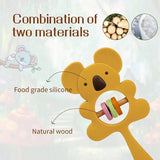 1PC Koala & Elephant Silicone Teether Handbell Rattles image 2