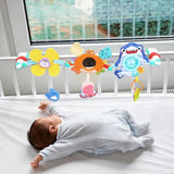 Musical Rattle Stroller Arch - Adjustable Crib Mobile for Newborns image 1