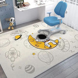 Cartoon Spaceman Rug - Non-Slip, Fashionable Mat for Kids' Rooms - C, 100x160cm(39.3x63in) image
