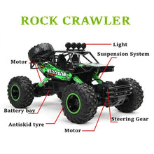 Parts diagram of the 2.4G RC off-road buggy with LED lights so young drivers can learn the model before racing.