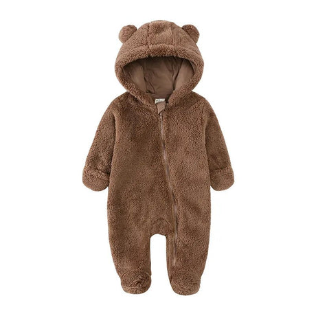 Cozy Bear-Themed Winter Jumpsuit for Newborns (0-12M) image 7