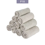 Elinfant 3-Layer Gray Microfiber Diaper Inserts (4/8/10pcs) - SMT067-P10, 35x13.5cm image