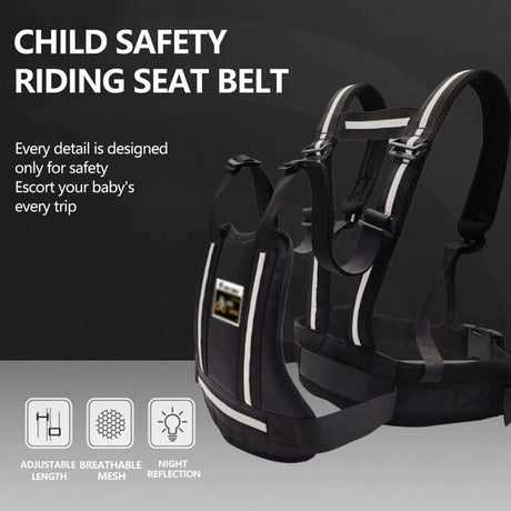 Kids Motorcycle Safety Belt - Adjustable, Reflective, Anti-Drop image 1