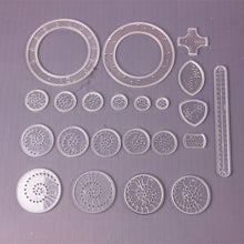 22pcs Spirograph drawing toys set with interlocking gears and wheels for creative pattern drawing at home.