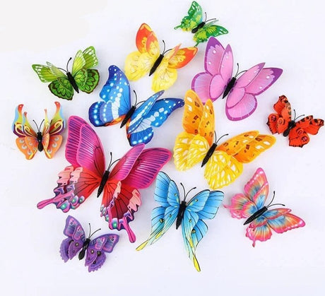 12pc 3D Double Layer Butterflies - DIY Magnet Wall Art image 16