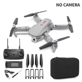 E88 8k Drone - Dual Cam, Foldable Mini RC, Aerial Photo Quadcopter Toy - e88 no camera grey image