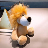 Plush lion toy on a light surface