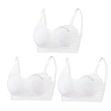3pc Maternity Nursing Bra Set - Seamless, Breathable Cotton image 27
