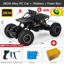 28cm alloy 4WD RC racing buggy with battery included, quick to set up for driveway races and birthday gifting.