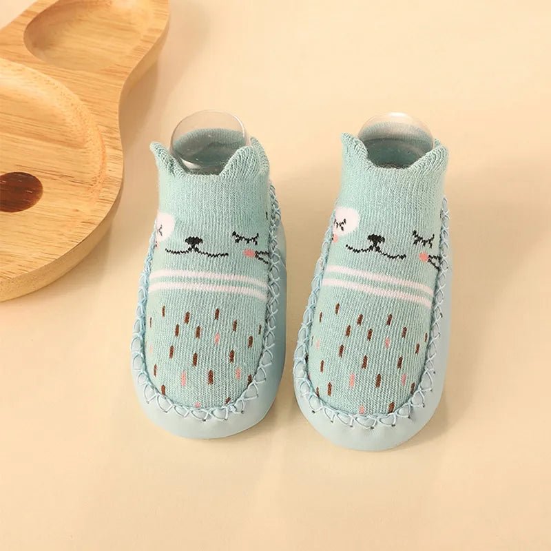 Color Matching Baby Sock Shoes - Soft Soled Sneakers for Toddlers image