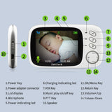 Wireless Video Color Baby Monitor High Resolution Security Camera image 3