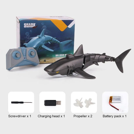 Smart RC Shark & Whale Spray Water Toy - Remote Control Fish Robot image 10