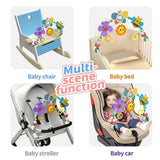 Musical Rattle Stroller Arch - Adjustable Crib Mobile for Newborns image 3