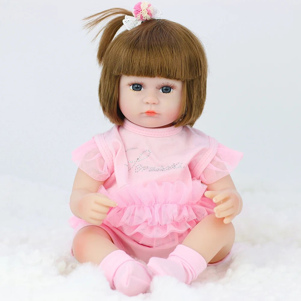 42cm Lifelike Sleeping Reborn Doll - Soft Toddler Bebe Toy - G image