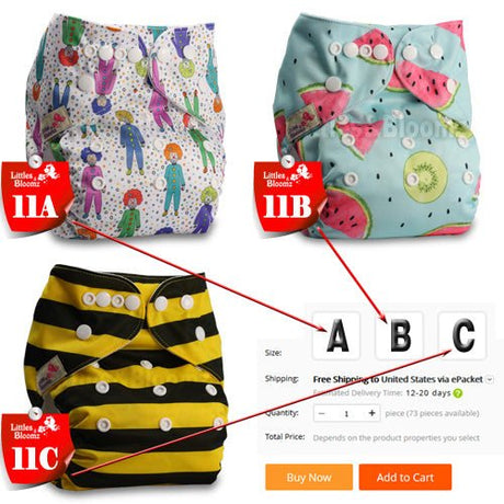 Baby Washable Reusable Cloth Pocket Nappy Diaper image 12