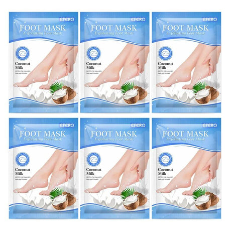 6pk Exfoliating Foot Masks - Peeling, Moisturizing Spa Socks image 18