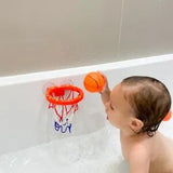 Bath Basketball Hoop & Balls Set - Cute Whale Toy for Toddler Bath Time image 2