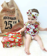Floral Romper Set 0-24M: Jumpsuit & Headband for Infants image 3