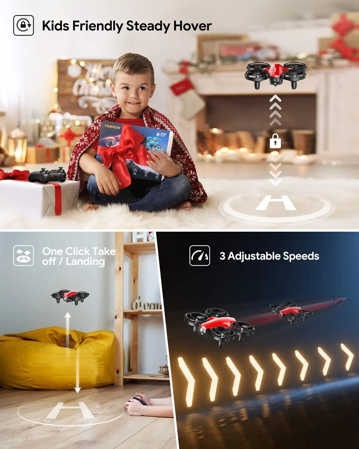 A24 Mini Battle Drone for Kids - Throw to Go, 3D Flip, Self Spin image 4