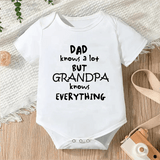 Newborn Letter Print Romper - Unisex 0-12M image