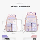 55L Girls' Primary School Backpack: Large, Waterproof, Multiple Pockets image 5