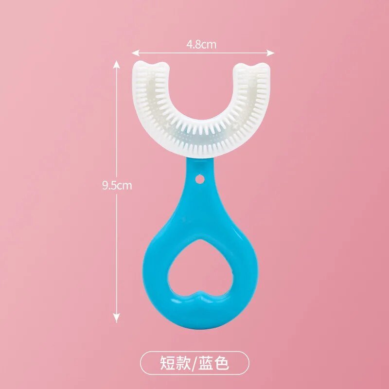 360-Degree U-Shaped Children's Toothbrush - Silicone Teeth Cleaner image 2