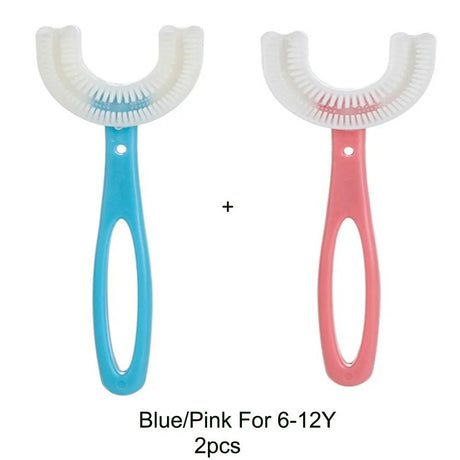 360-Degree U-Shaped Children's Toothbrush - Silicone Teeth Cleaner image 7