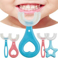 360-Degree U-Shaped Childrens Toothbrush silicone teeth cleaner for fast, gentle daily brushing at home.