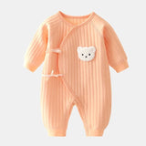 Thickened Cotton Bodysuit 0-6M - Spring Autumn Toddler Wear image