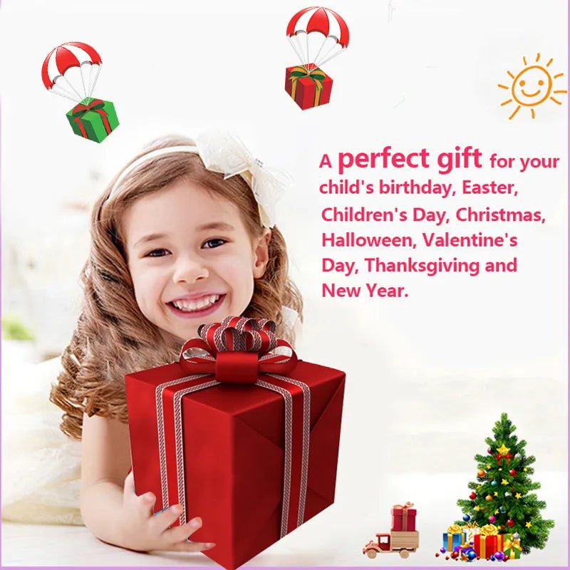 37-Key Kids Keyboard Piano packed in a gift box for birthdays, Christmas, and childrens music gifting.
