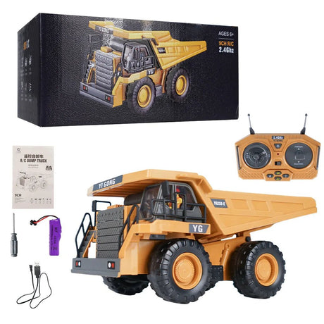 1:20 RC Excavator & Dumper, 2.4G Remote Control Truck for Kids image 6