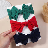 3Pc Cable Knit Baby Headbands - Elastic Turban Hair Bands image 20