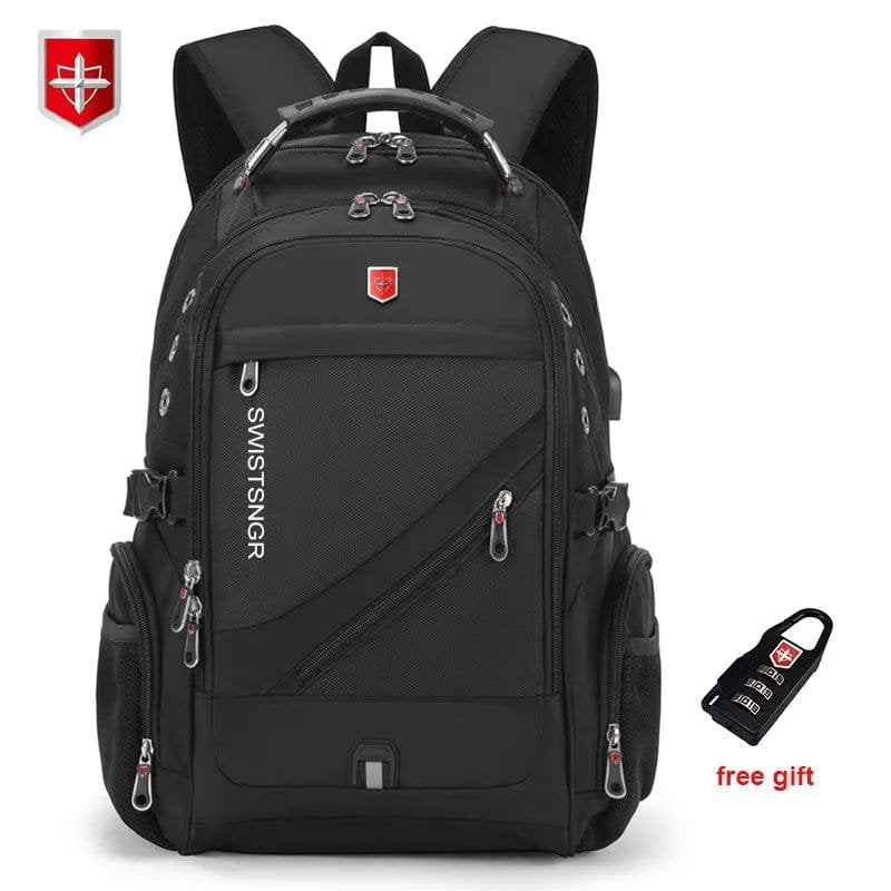 Waterproof 17 Inch Laptop Backpack with USB Charging image 0