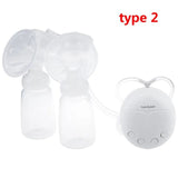 Real Bubee Electric Breast Pump - Single/Double, USB, BPA Free - Pink image