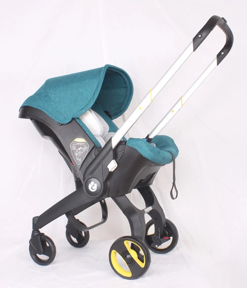 3-in-1 High Landscape Baby Stroller - Newborn Travel System & Cradle image 8
