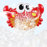 Cute Crab Automatic Bubble Machine with Music for Bath Time image 0