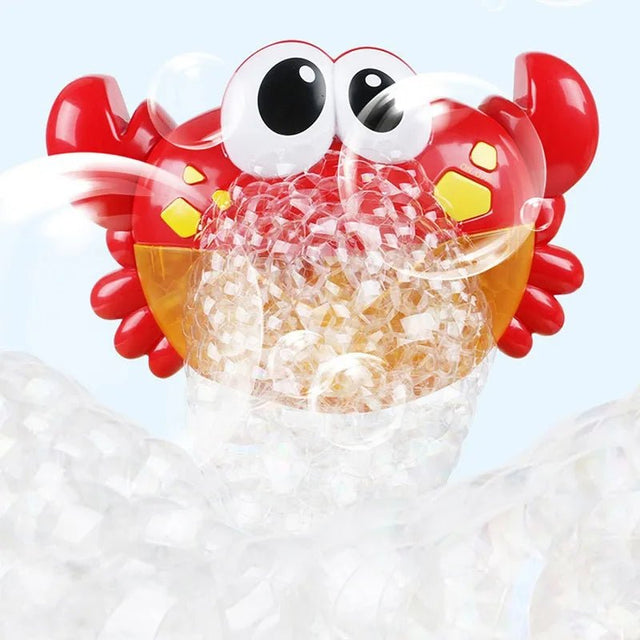 Cute Crab Automatic Bubble Machine with Music for Bath Time image 0