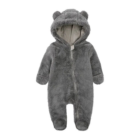 Cozy Bear-Themed Winter Jumpsuit for Newborns (0-12M) image 9