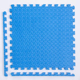Kids Foam Puzzle Play Mat - Home Workout Floor Padding - Blue, 24 pieces-1cm image