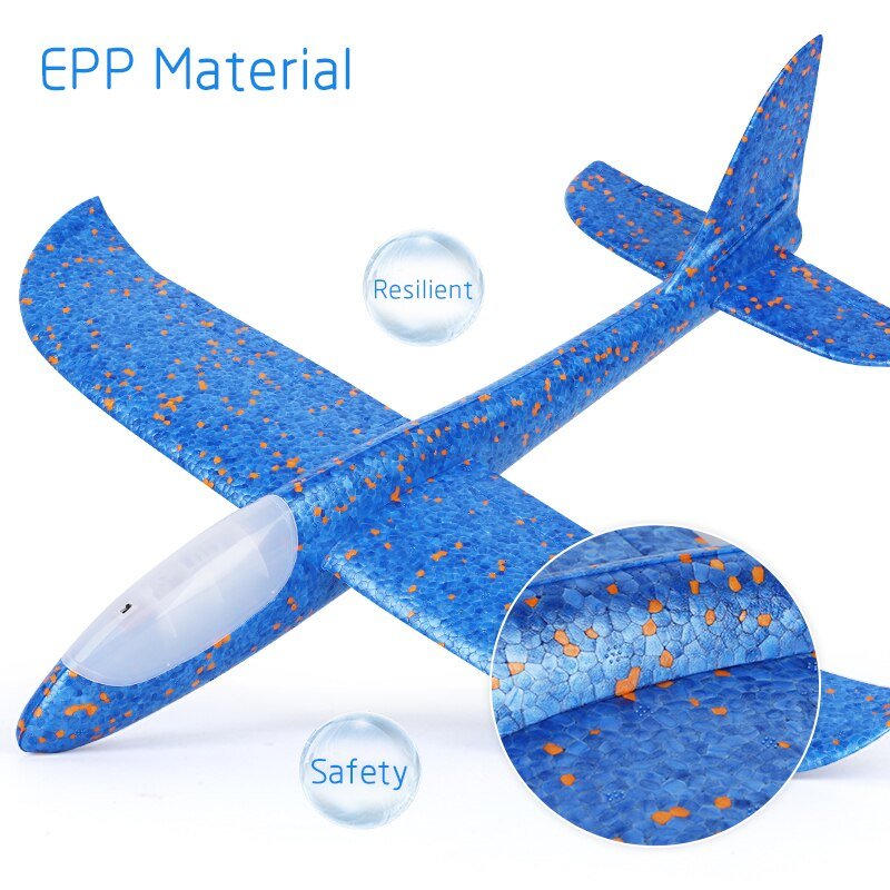 Blue foam airplane with EPP material 