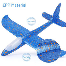 Blue foam airplane with EPP material 