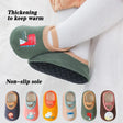 Newborn Anti-Slip Warm Socks - Rubber Sole Crib Shoes for Babies image 0