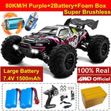Remote control monster truck with accessories and specifications.