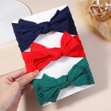 3Pc Cable Knit Baby Headbands - Elastic Turban Hair Bands image 25