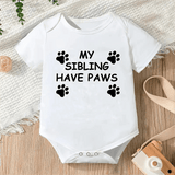 Newborn Letter Print Romper - Unisex 0-12M image