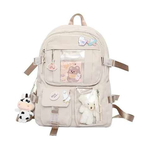 Pink & Purple High School Backpack for Girls image 10